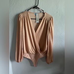 NWT Draper James Peach Bodysuit